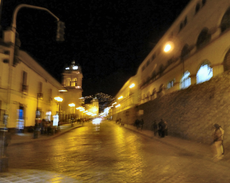 Première soirée à Cuzco 